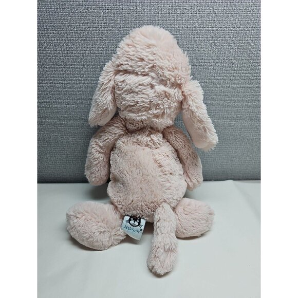 Jellycat Bashful Pink Poodle Puppy Dog 12” Plush Stuffed Animal Toy - Picture 2 of 3